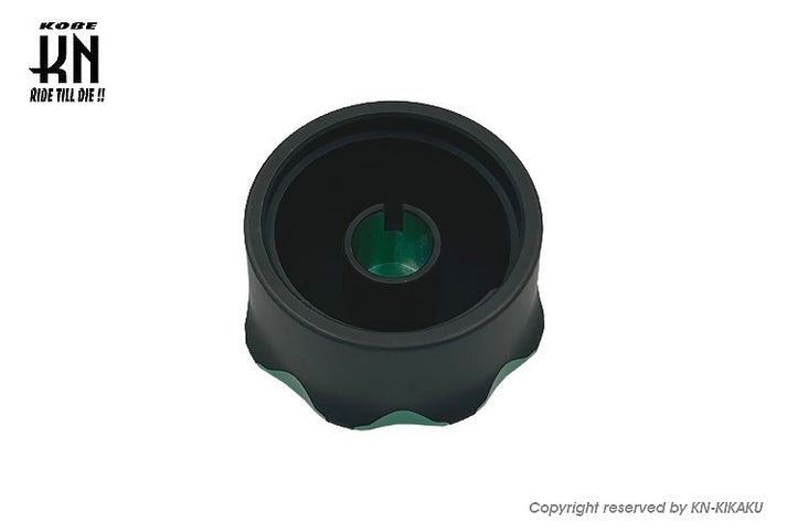 Billet Dual Oil Tank Cap Green