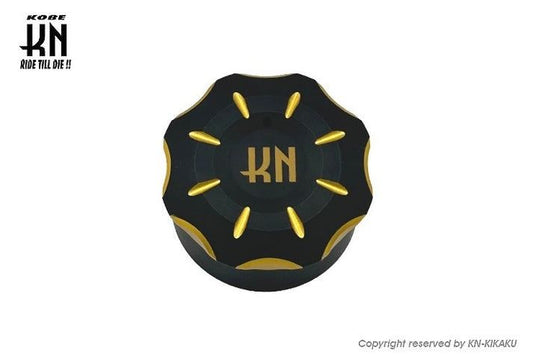 Billet Dual Oil Tank Cap Gold