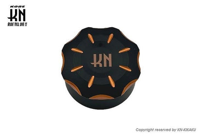 Billet Dual Oil Tank Cap Orange