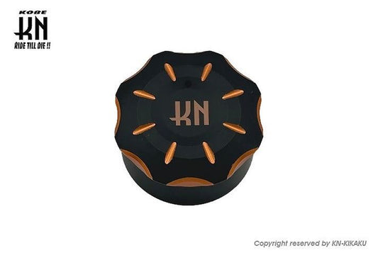 Billet Dual Oil Tank Cap Orange