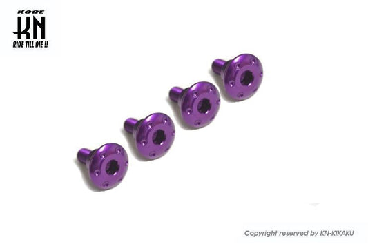 Aluminum Fender Bolt Set, Purple, M6, Cygnus Gryphus 6th Gen, 4 pcs, Motorcycle Exterior Parts, Dress-Up