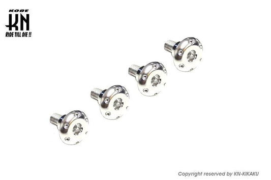 Aluminum Fender Bolt Set, Silver, M6, Cygnus Gryphus 6th Gen, 4 Pcs, Motorcycle Exterior Parts, Dress-up