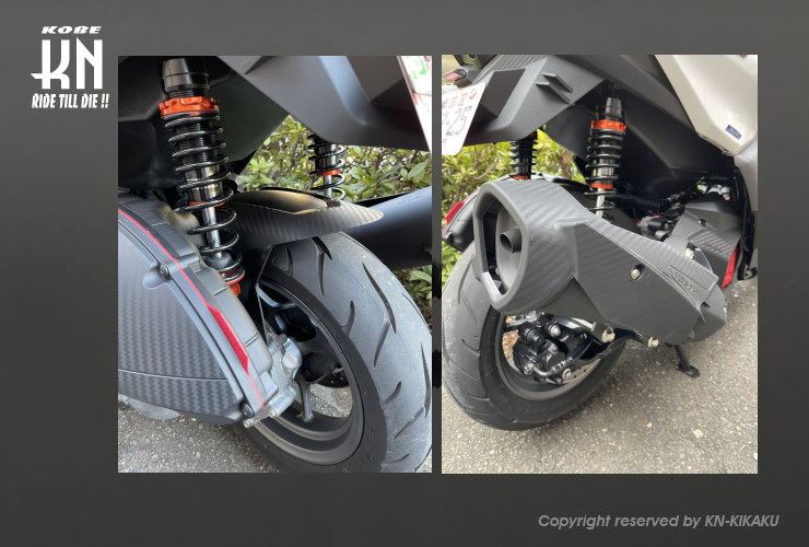 スーパーショック2 減衰調整付 ブルー シグナスグリファス X FORCE/Nマックス125/155 バイク サスペンション パーツ