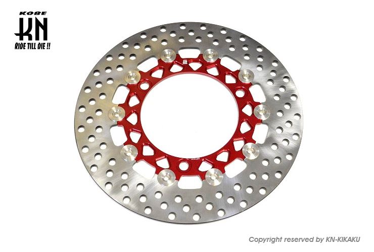 ビッグローター レッド 267mm グリファス/BWS3型/X FORCE バイク