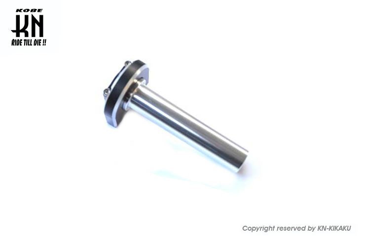 デュアルカラーアルミCNCスーパーナローハイスロットル2 ブラック/シルバー 22.2mm用 ホンダ系スクーター等 バイク ハンドル パーツ