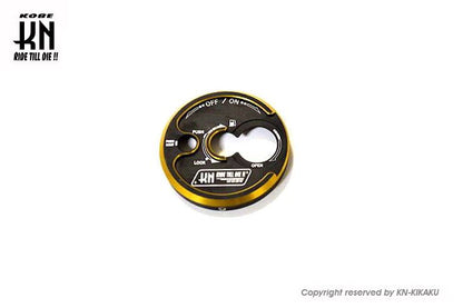 デュアルカラーキーカバー マットブラック/ゴールド シグナスグリファス/BWS125 3型 バイク 外装 パーツ