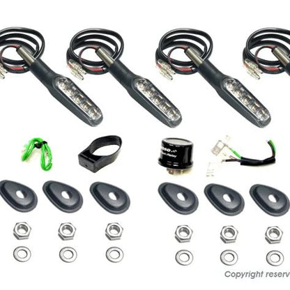 KOSO シーケンシャルLEDウインカー2 ライトスモーク XSR125 YZF-R125 YZF-R15