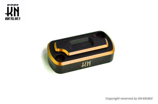 Dual Color Master Cylinder Cover Matte Black/Orange for Honda Motorcycles - Brake Parts