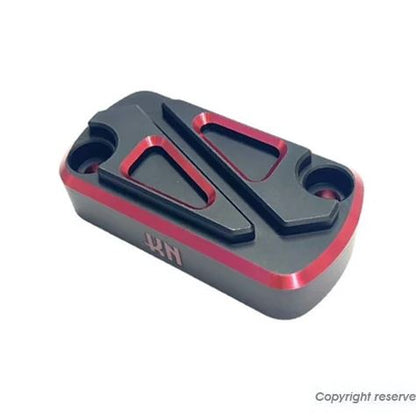 マスターシリンダーカバー マットブラック/レッド ディオSR スーパーディオ/SR/ZX/バハ ライブディオ/SR/ZX PCX125