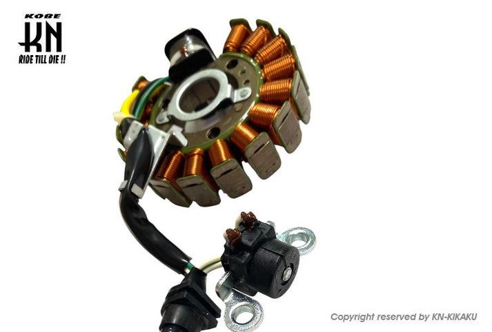 Rotor base stator coil