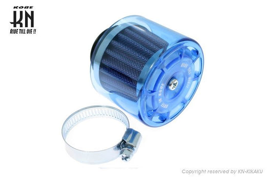 Power Filter Straight Blue Type 2 35-37mm Universal Motorcycle Intake Parts