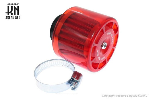 Power Filter Straight Red Type 2 35-37mm Universal Motorcycle Intake Parts