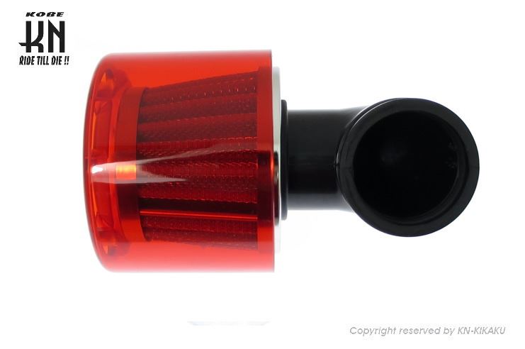 Power Filter Red Type 2 90-degree/35-37mm Universal Motorcycle Intake Parts