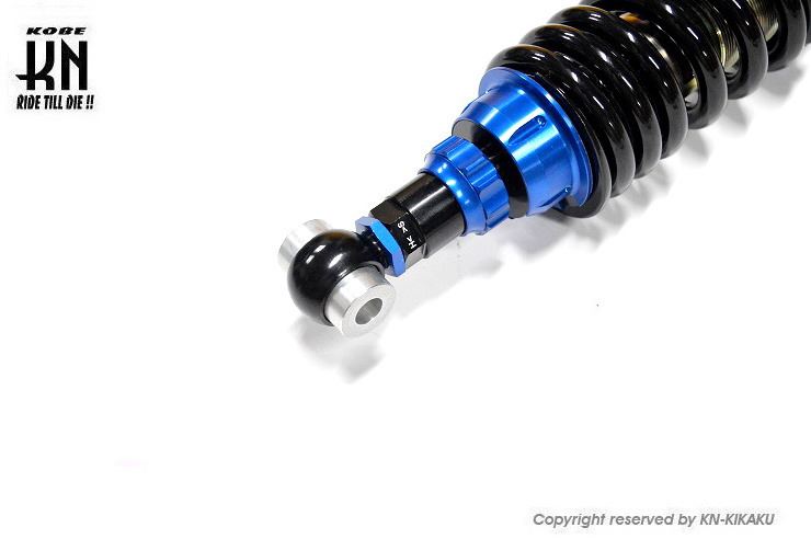 スーパーショック2 減衰調整付/車高調整付 ブルー 331.5/336.5mm TW200 バイク サスペンション パーツ