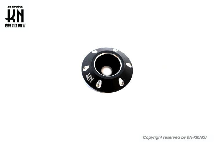 デュアルカラーホイールセンターキャップ スチールホイール マットブラック/シルバー ディオSR Gダッシュ等 バイク 外装 パーツ