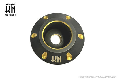 デュアルカラーホイールセンターキャップ3 キャストホイール マットブラック/ゴールド ライブディオZX スマートディオZ4 バイク