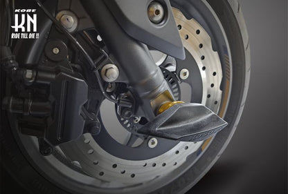 KOSO エアロアクスルスライダー レッド 汎用 バイク 外装 パーツ