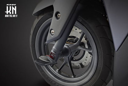 KOSO エアロアクスルスライダー レッド 汎用 バイク 外装 パーツ