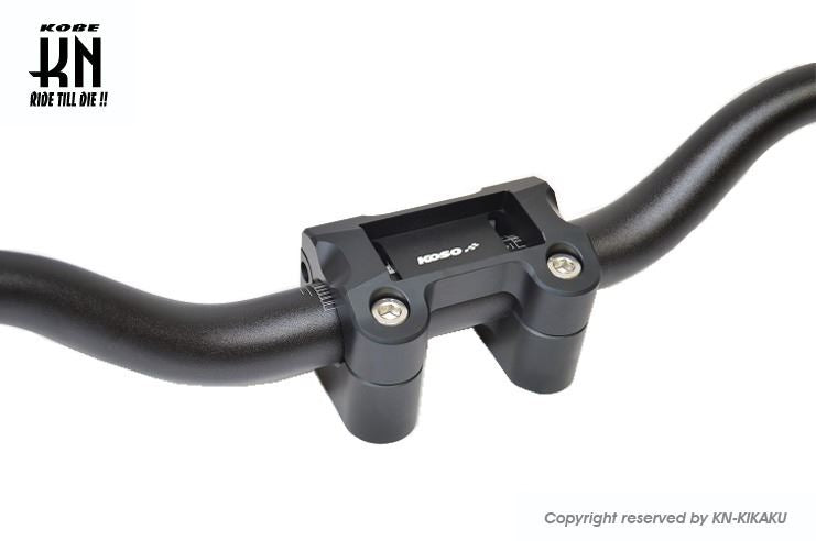 チューニングハンドルバーブラケット ブラック 28.6Φ ファットバー付 BWS125