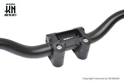 チューニングハンドルバーブラケット ブラック 28.6Φ ファットバー付 BWS125