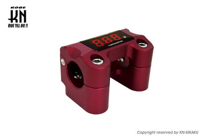 チューニングハンドルバーブラケット ファットバー付 レッド 28.6Φ BWS125 バイク
