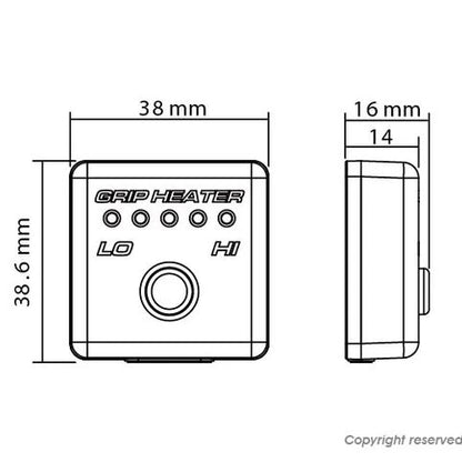 KOSO マルチグリップヒーター用 5段階スイッチ