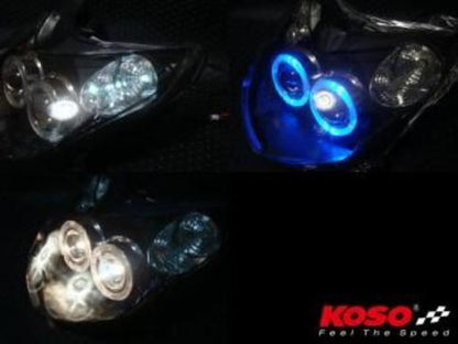KOSO DUAL HALO プロジェクターライトアッセン【BLACK/BLUE】限定 シグナスX 2型