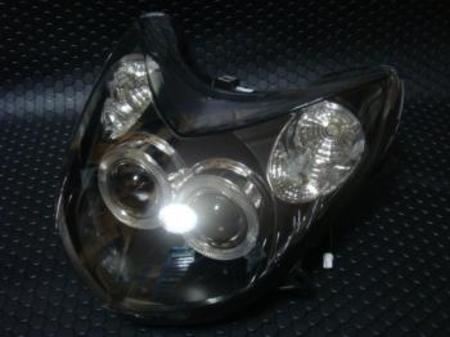 KOSO DUAL HALO Projector Light Assembly [BLACK/WHITE] Limited CYGNUS X 2nd Gen