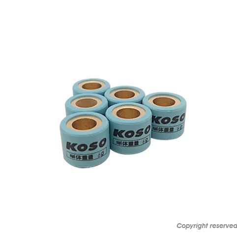 KOSO ウエイトローラー 12.5g 17×12mm ヴェクスター125/150 ストリートマジック110/110(2) アドレス110 アドレスV50/V100 レッツ/(2)