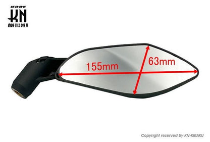 Rearview Mirror GT Mirror Type 2 Clear Lens Screw Diameter 8/10mm