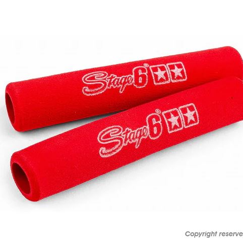 STAGE6 Brake Lever Grips, Red, Universal