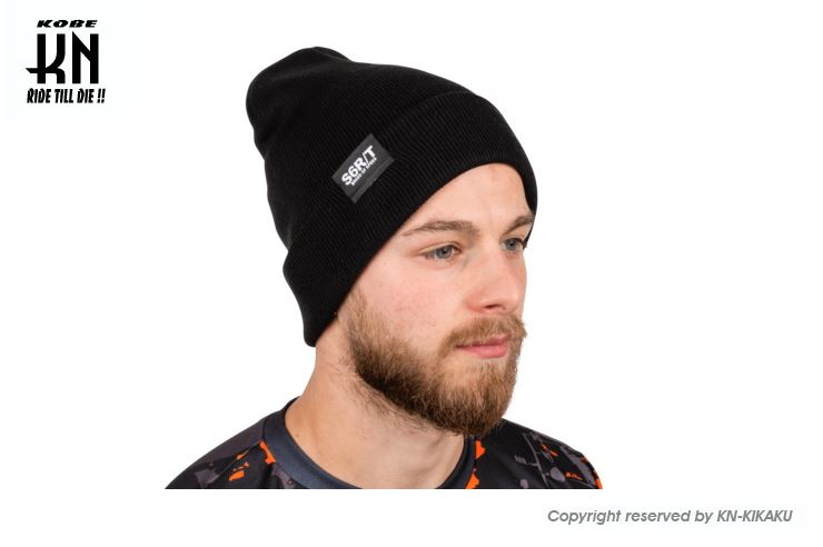 STAGE6 BEANIE STAGE6 R/T Knit Beanie Black Motorcycle Hat UV Protection Warm Washable