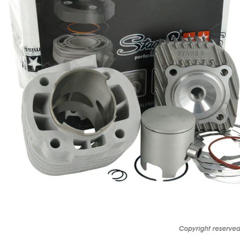 STAGE6 空冷センターリブ アルミボアアップキット リモコンJOG/-ZR系 リモコンJOGZ(2) JOGZ(2) スーパーJOGZ/ZR