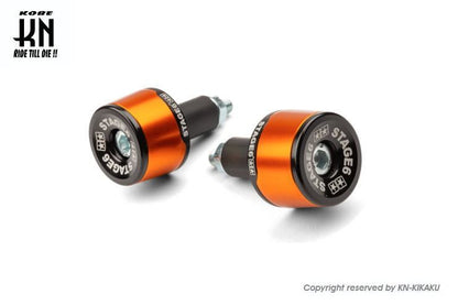 STAGE6 HANDLEBAR ENDS HQ Bar Ends Orange Universal Motorcycle Handle Parts