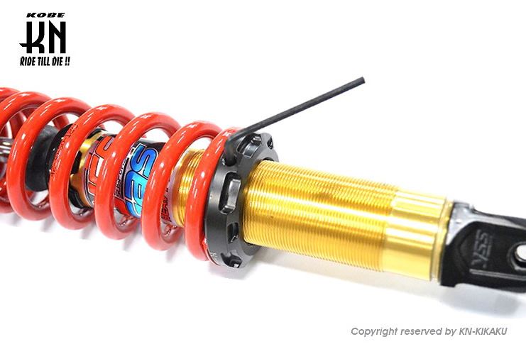 YSS DTG-PLUS 強化リアショック レッド 320mm ベンリー110 バイク サスペンション パーツ