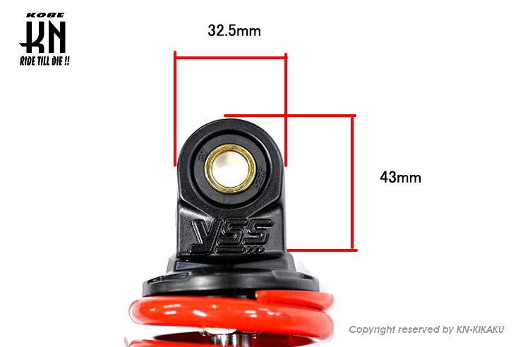 YSS DTG-PLUS 強化リアショック レッド 320mm ベンリー110 バイク サスペンション パーツ