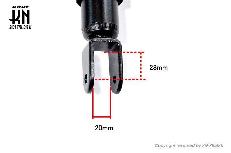 YSS DTG Reinforced Rear Shock Red 330mm Lead 125 Motorcycle Suspension Parts