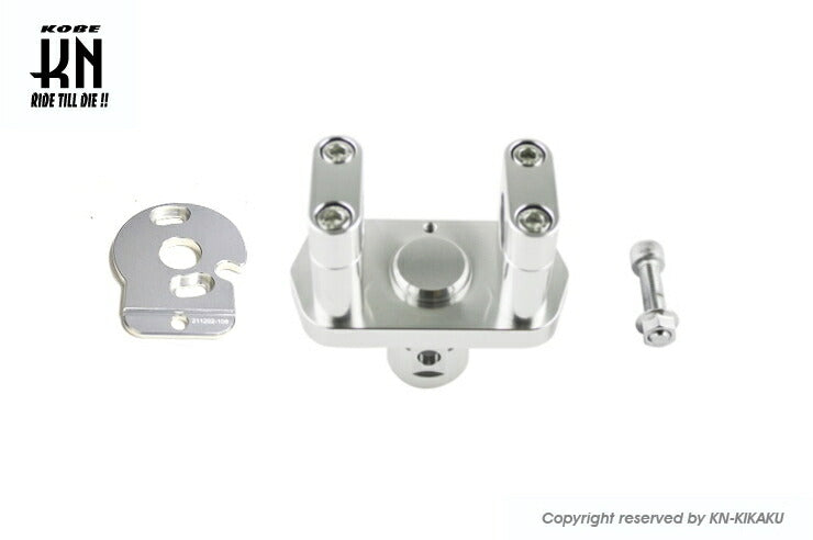 NCY ハンドルポスト+メーターブラケット シルバー ズーマー/AF58