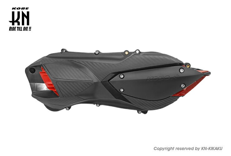 KOSO クランクケースカバー レッド シグナスGRYPHUS(6型） BW'S125(3型） NMAX125/155(2型/V2)