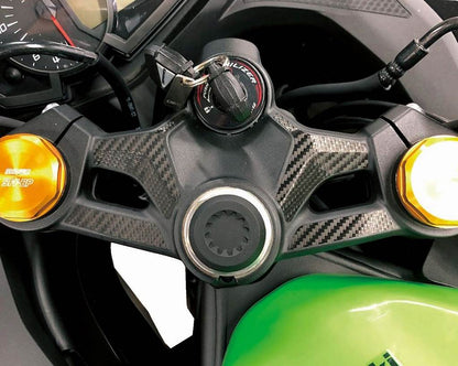 トップブリッジデカール カワサキ/タイプ1 ブラック/カーボン調 ニンジャZX-25R/-SE