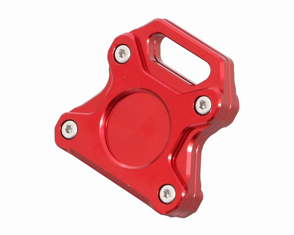ビレットキーカバー ホンダ/タイプ1 レッド 33×34mm 1個 スーパーカブ モンキー ゴリラ クロスカブ50/110 グロム