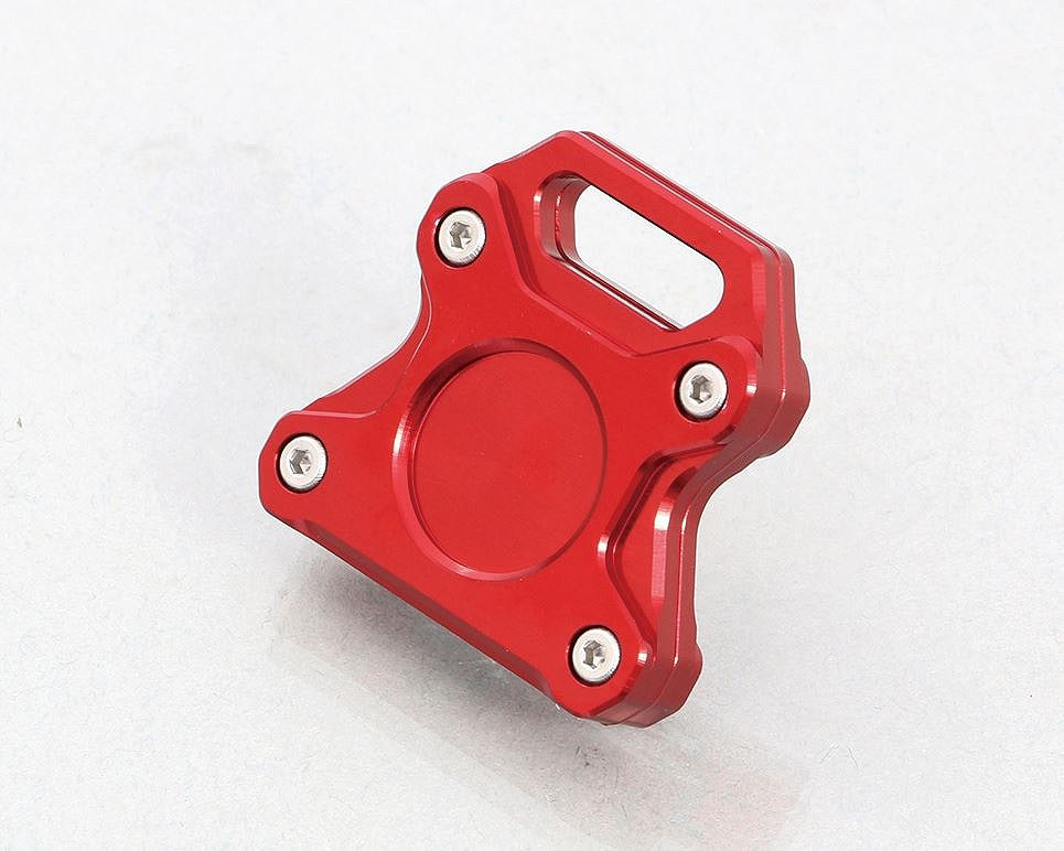 ビレットキーカバー ホンダ/タイプ2 レッド 33×34mm 1個 グロム