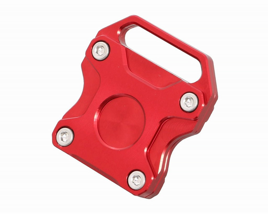 Billet Key Cover Honda/Type 3 Red 45x42mm 1pc Monkey 125 CT125 Hunter Cub