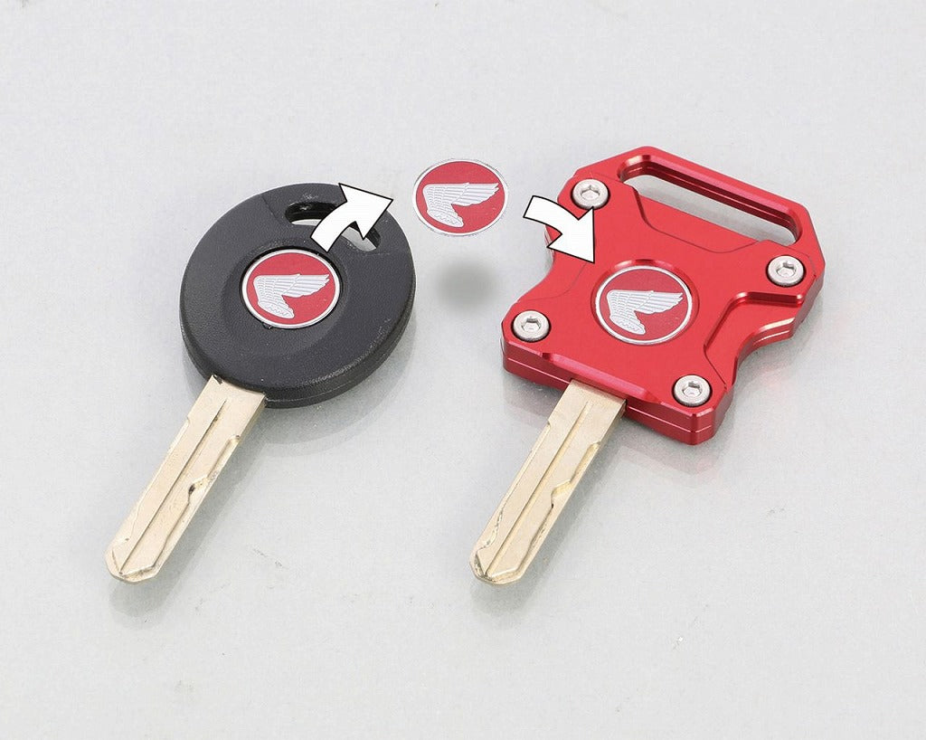 Billet Key Cover Honda/Type 3 Red 45x42mm 1pc Monkey 125 CT125 Hunter Cub