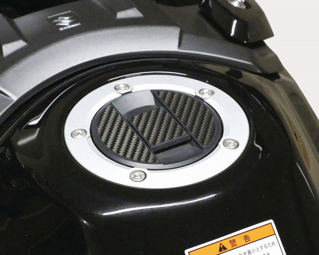 タンクキャップデカール スズキ/タイプ1 ブラック/カーボン調 Vストローム250 GSX250R