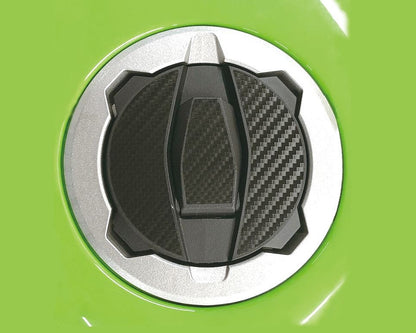 タンクキャップデカール カワサキ/タイプ1 ブラック/カーボン調 ニンジャ ヴェルシス Z250/400/650/900