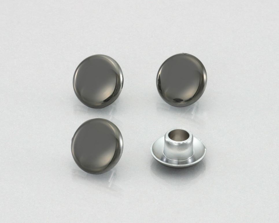 キャップボルトカバー ABS 10MM/ブラック・クロム/4個