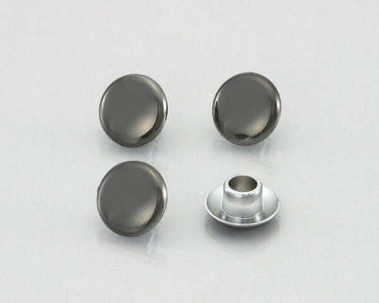 キャップボルトカバー ABS 10MM/ブラック・クロム/4個