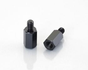 ミラーアダプターセット ブラック 対辺14mm/M10 MA-13 汎用