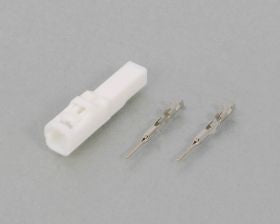 コネクターセット ウインカー用 ホンダ2タイプ 2極/右側/オス(白)